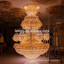 Vintage Innenausstattung Luxus Hotel Lobby Kristall Kronleuchter Große Große Anhänger Hängelampe Licht Beleuchtung LT-63025
